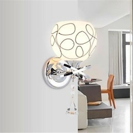 Designer Touch Decorative Hotel Bedroom Bedside Lamp Modern Mnimalist Glass Wall Lamp