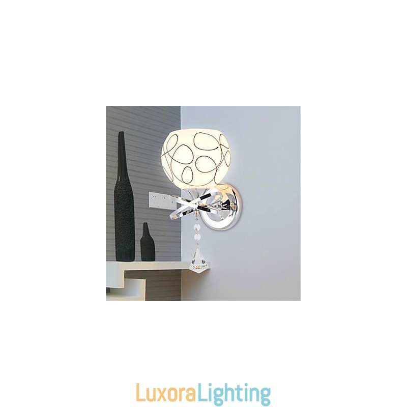 Designer Touch Decorative Hotel Bedroom Bedside Lamp Modern Mnimalist Glass Wall Lamp