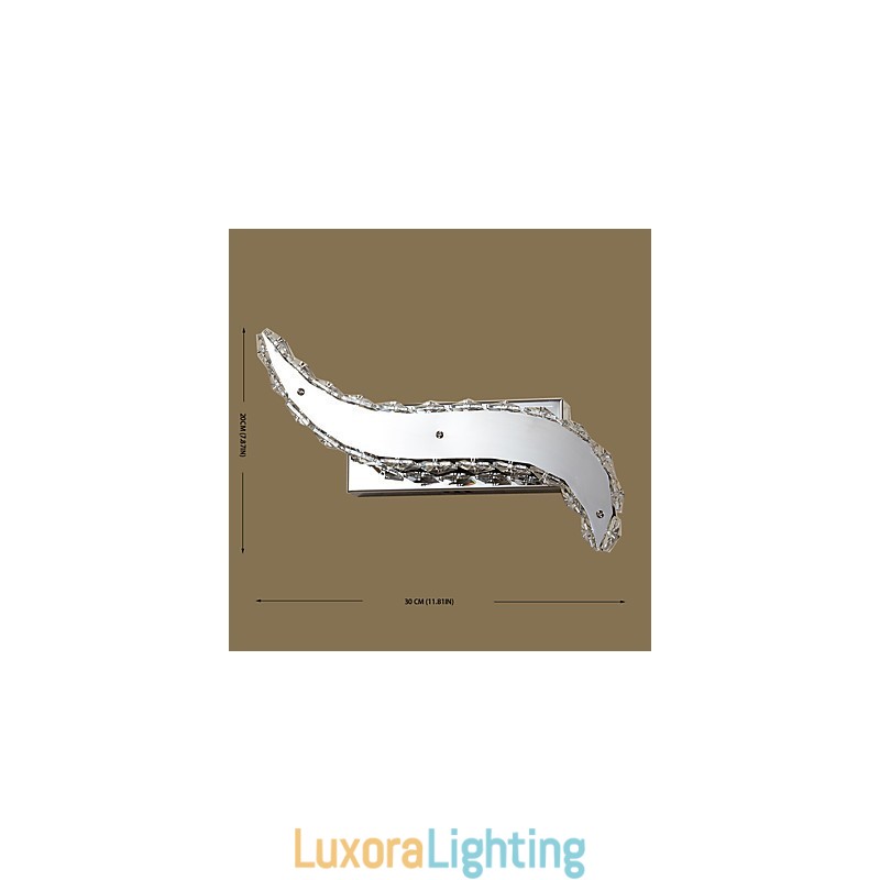 Designer Touch Decorative Integrated Modern Contemporary Painting Feature for Crystal Ambient Light Wall Sconces Wall Light