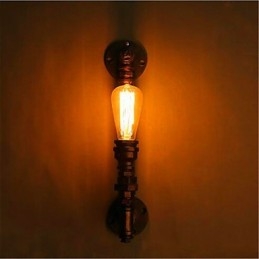 Designer Touch Decorative American Retro Loft Industrial Water Aisle Stairs Creative Personality Restaurant Bar Single Head Iron Wall Lamp