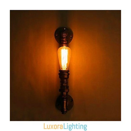 Designer Touch Decorative American Retro Loft Industrial Water Aisle Stairs Creative Personality Restaurant Bar Single Head Iron Wall Lamp