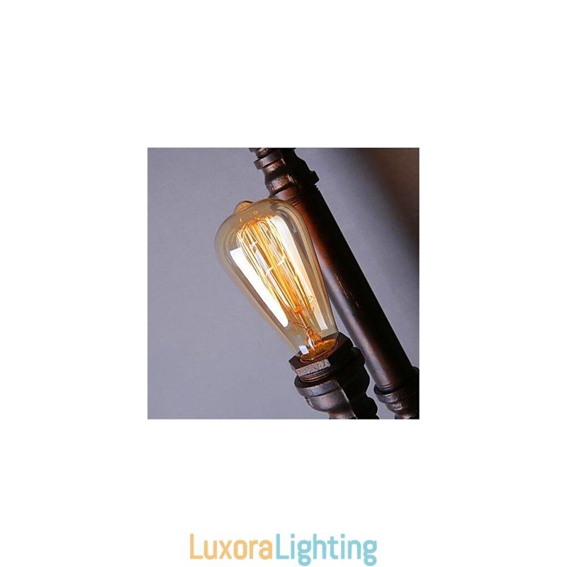 Designer Touch Decorative American Retro Loft Industrial Water Aisle Stairs Creative Personality Restaurant Bar Single Head Iron Wall Lamp