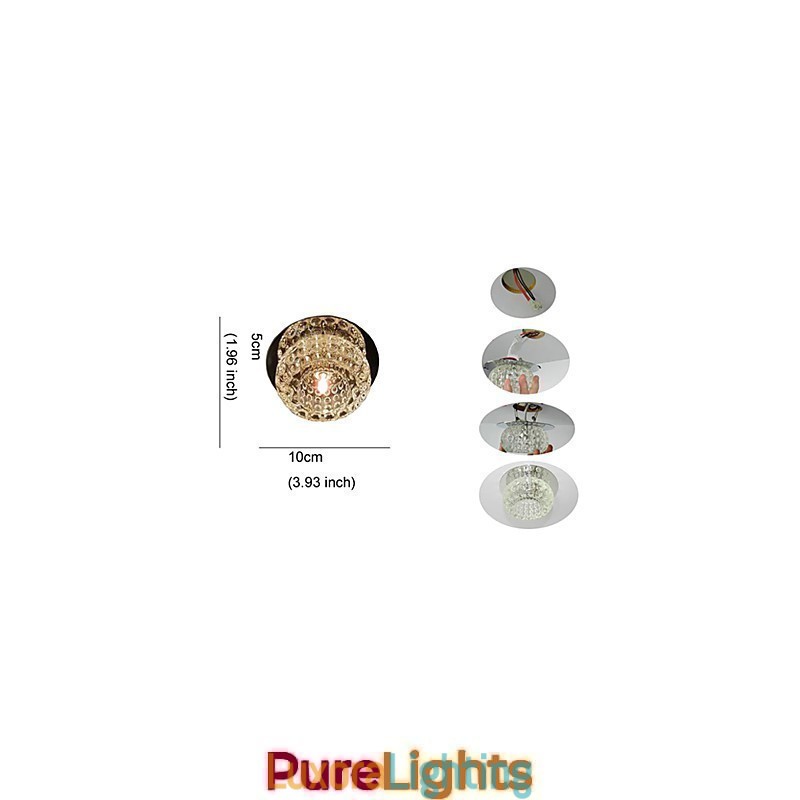 Designer Touch Decorative Modern Contemporary Crystal Mini Style Flush Mount