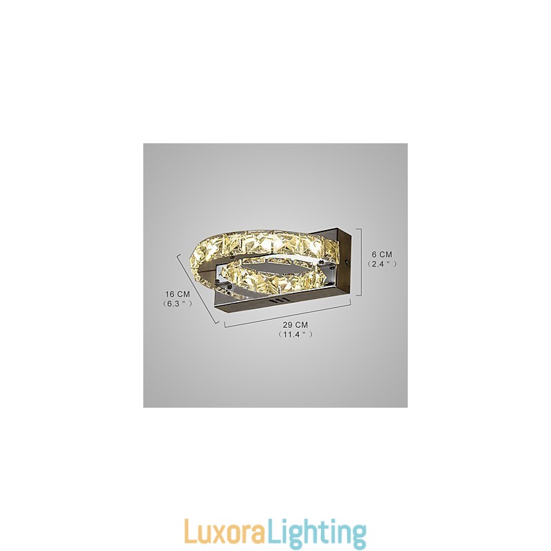 Designer Touch Decorative Integrated Modern Contemporary Painting Feature for Crystal Ambient Light Wall Sconces Wall Light