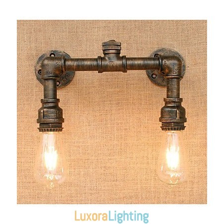 Designer Touch Decorative Rustic Lodge Country Painting Feature for Ambient Light Wall Sconces Wall Light