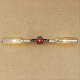 Designer Touch Decorative Retro American Village Creative Industry Wind Water Bottle Wall Lamp Wall Light Amber