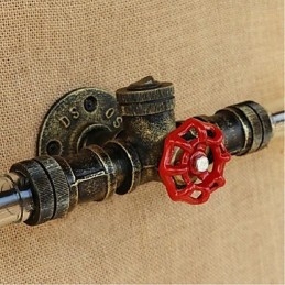 Designer Touch Decorative Retro American Village Creative Industry Wind Water Bottle Wall Lamp Wall Light Amber