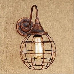 Designer Touch Decorative Simple And Retro Creative Personality Rust Color American wall lamp Wall Sconces Wall Light