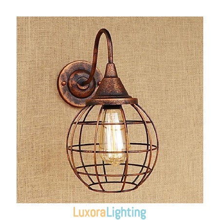 Designer Touch Decorative Simple And Retro Creative Personality Rust Color American wall lamp Wall Sconces Wall Light