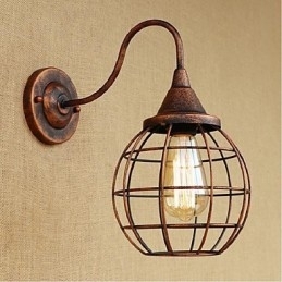 Designer Touch Decorative Simple And Retro Creative Personality Rust Color American wall lamp Wall Sconces Wall Light