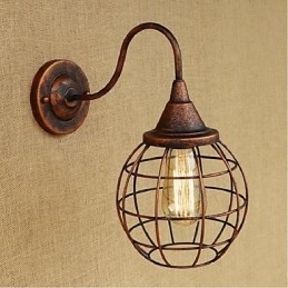 Designer Touch Decorative Simple And Retro Creative Personality Rust Color American wall lamp Wall Sconces Wall Light