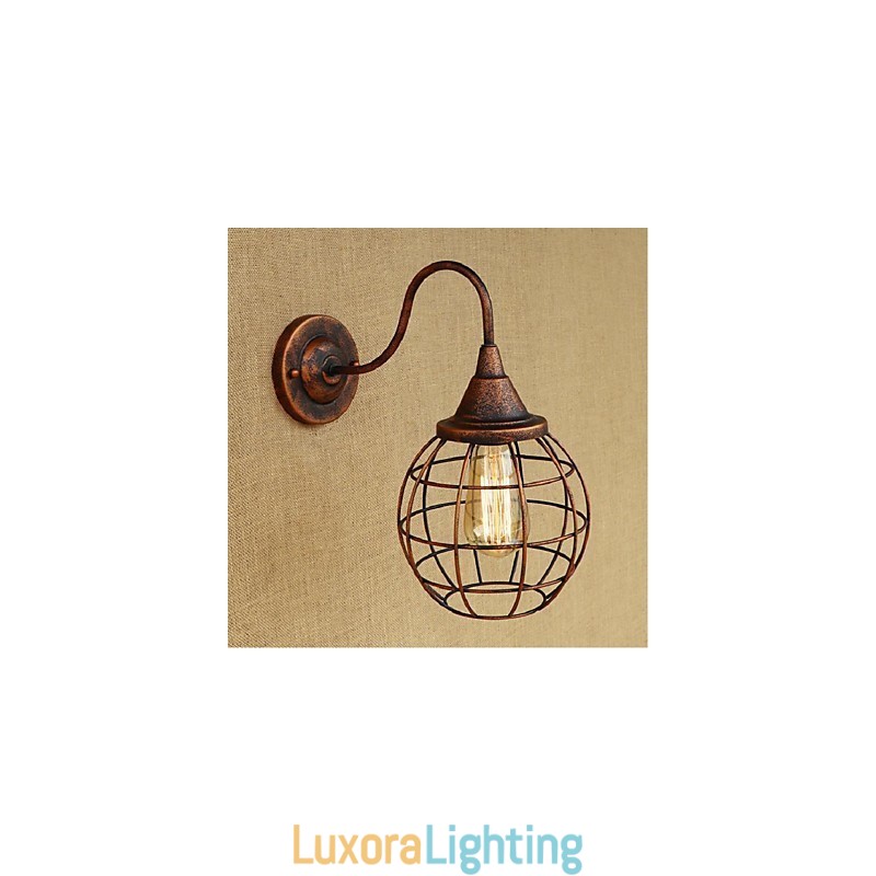 Designer Touch Decorative Simple And Retro Creative Personality Rust Color American wall lamp Wall Sconces Wall Light