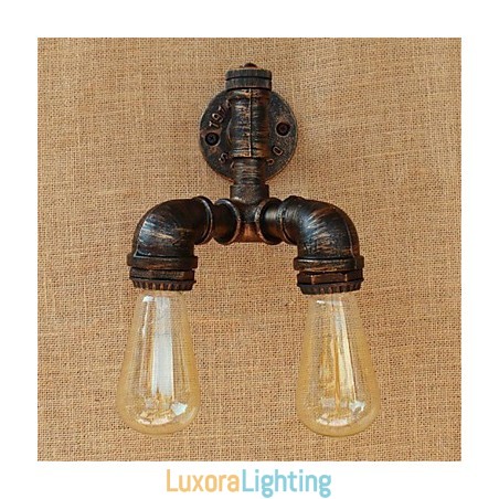Designer Touch Decorative Rustic Lodge Painting Feature for Ambient Light Wall Sconces Wall Light