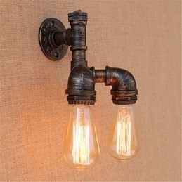 Designer Touch Decorative Rustic Lodge Painting Feature for Ambient Light Wall Sconces Wall Light