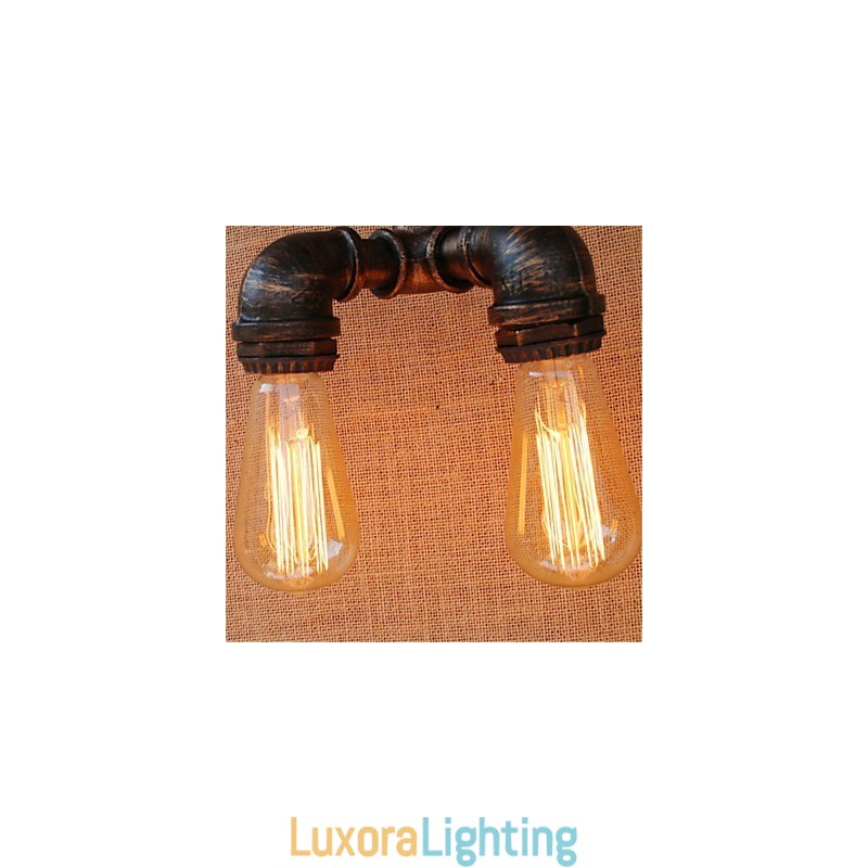 Designer Touch Decorative Rustic Lodge Painting Feature for Ambient Light Wall Sconces Wall Light