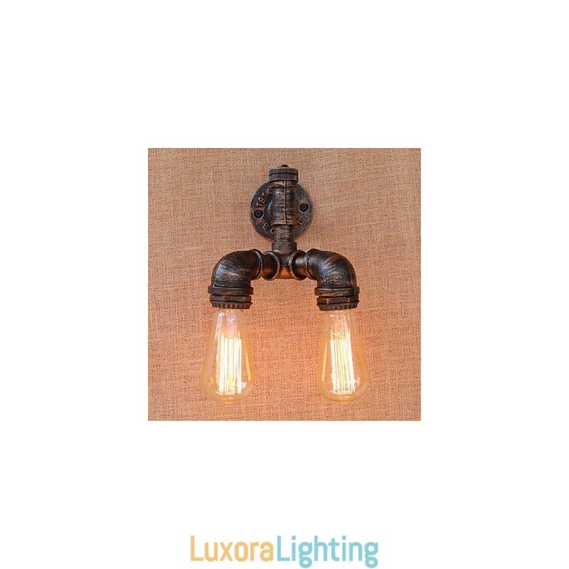 Designer Touch Decorative Rustic Lodge Painting Feature for Ambient Light Wall Sconces Wall Light