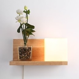 Designer Touch Decorative Wood Wall Sconces Max Country Style With Switch