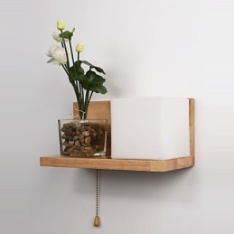 Designer Touch Decorative Wood Wall Sconces Max Country Style With Switch