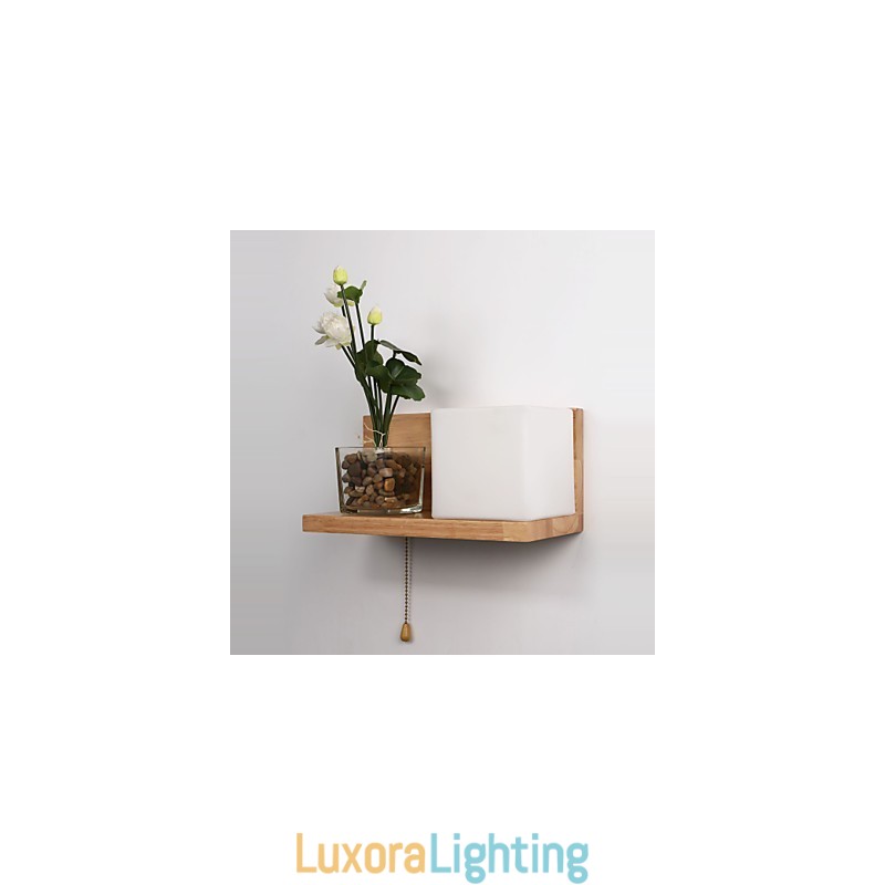 Designer Touch Decorative Wood Wall Sconces Max Country Style With Switch