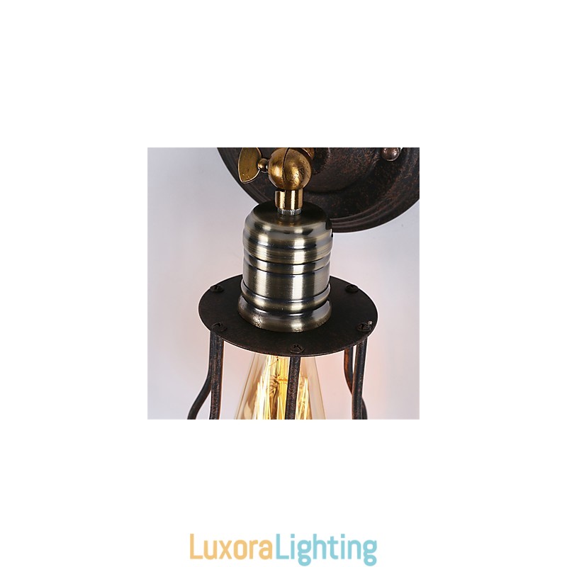 Designer Touch Decorative Retro Industrial Style Country Metal Wall Lights Restaurant Cafe Mini Wall Sconces