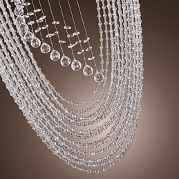 Designer Touch Decorative Modern Contemporary Crystal Chrome Chandelier Flush Mount