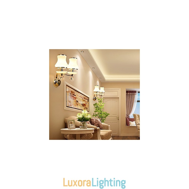 Designer Touch Decorative Modern Contemporary Electroplated Feature for Crystal Ambient Light Wall Sconces Wall Light