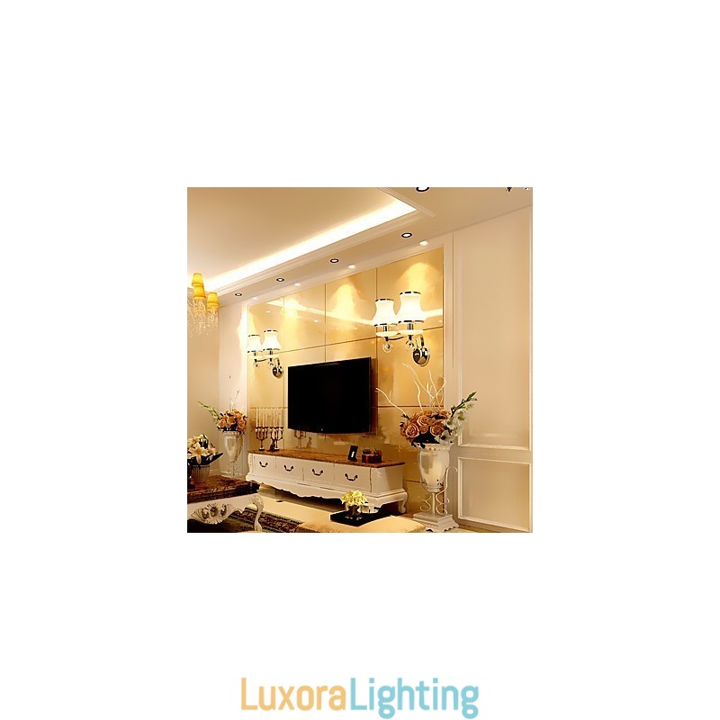 Designer Touch Decorative Modern Contemporary Electroplated Feature for Crystal Ambient Light Wall Sconces Wall Light