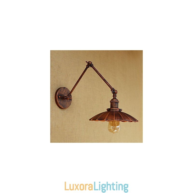 Designer Touch Decorative Rustic Lodge Country Retro Painting Feature for Mini Style Swing Arm Ambient Light Swing