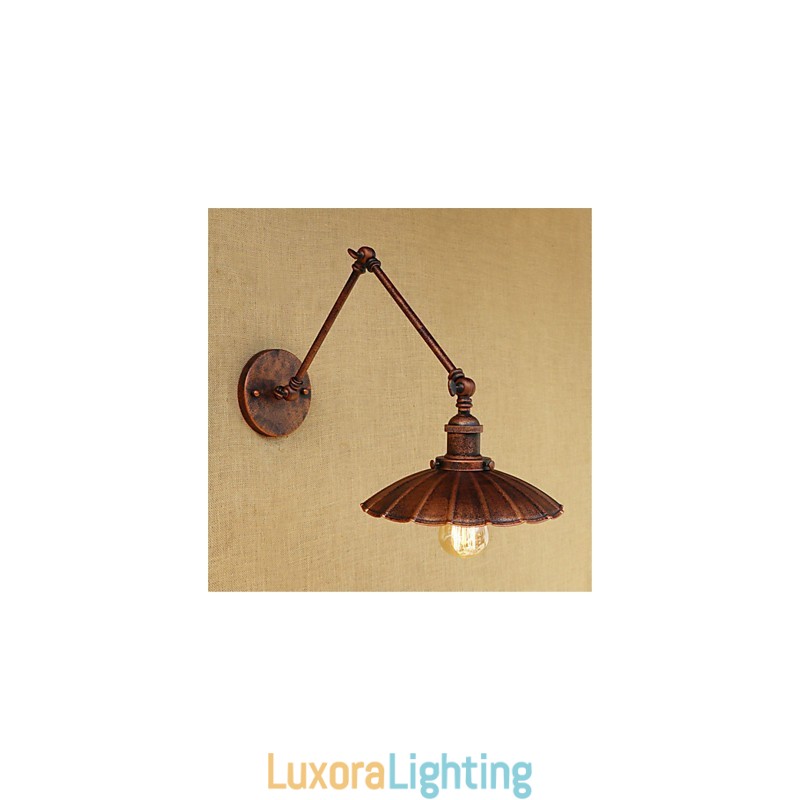 Designer Touch Decorative Rustic Lodge Country Retro Painting Feature for Mini Style Swing Arm Ambient Light Swing