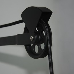 Designer Touch Decorative American country style wall lamp retro creative Wooden pulley wall lamp