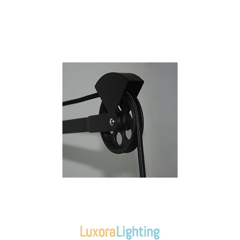 Designer Touch Decorative American country style wall lamp retro creative Wooden pulley wall lamp