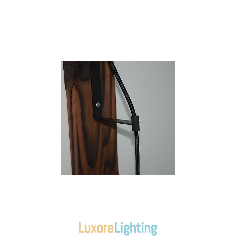 Designer Touch Decorative American country style wall lamp retro creative Wooden pulley wall lamp