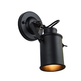 Designer Touch Decorative Painted Steel Wall Lamp Dumb Black American Coffee Decoration Retro Wall Light Lightsaber Lamp On Wall