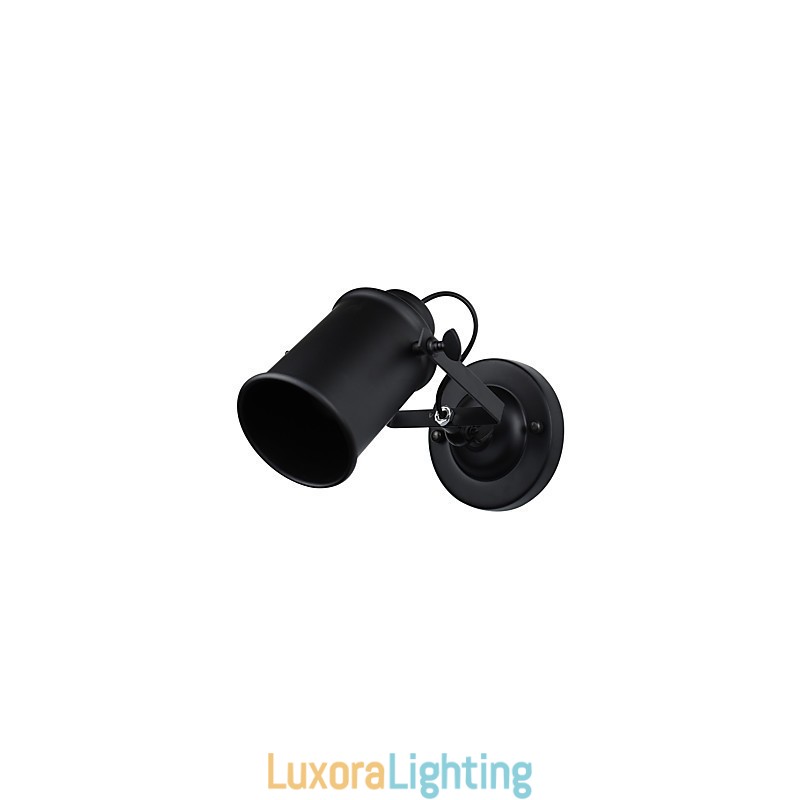 Designer Touch Decorative Painted Steel Wall Lamp Dumb Black American Coffee Decoration Retro Wall Light Lightsaber Lamp On Wall