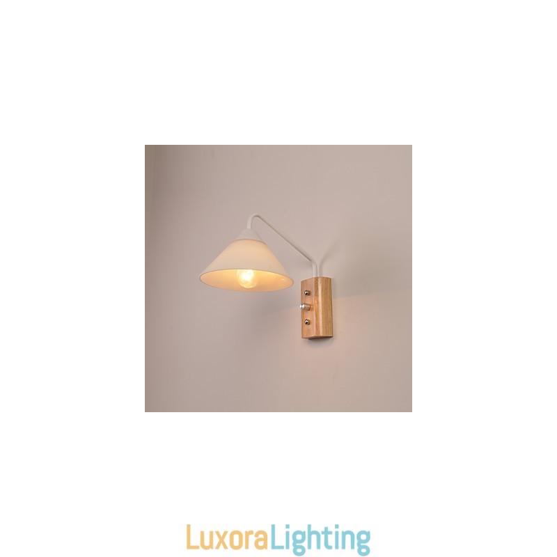 Designer Touch Decorative Simple Wall Lamp Bedside Desk Lamp With Glass Shade and Solid Wood for Bedroom Dresser Living Room Baby Room College Dorm Coffee Table Bookcas