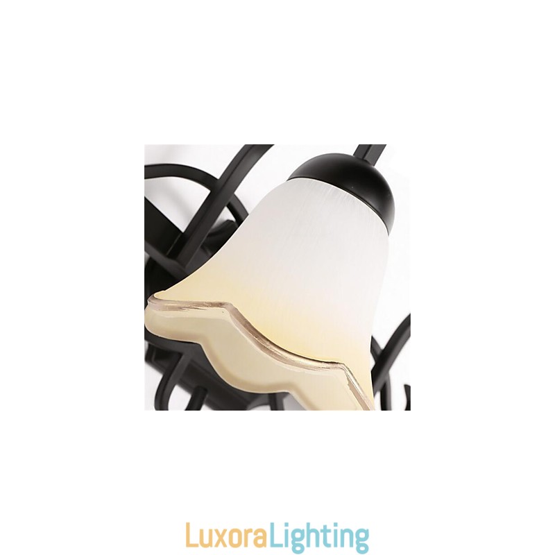 Designer Touch Decorative Country Retro Painting Feature for Eye Protection Ambient Light Wall Lights