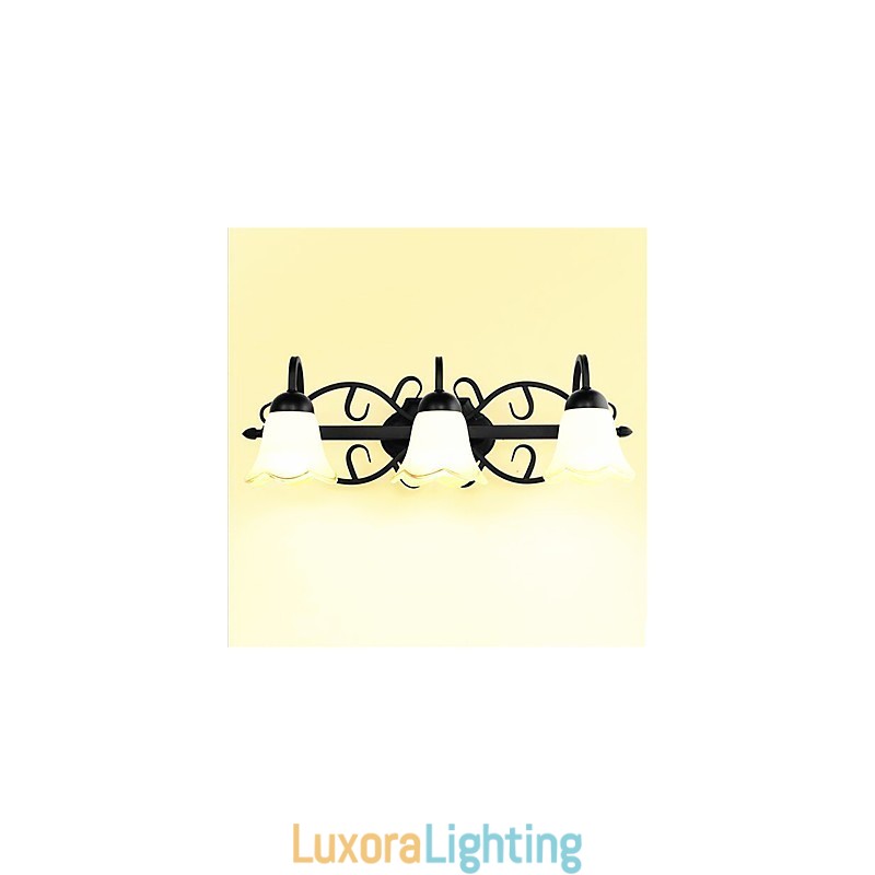 Designer Touch Decorative Country Retro Painting Feature for Eye Protection Ambient Light Wall Lights