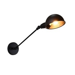 Designer Touch Decorative Painted Steel Wall Lamp Dumb Black American Coffee Decoration Retro Wall Light Lightsaber Lamp On Wall