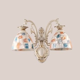 Designer Touch Decorative Rustic Lodge Painting Feature for Downlight Wall Sconces Wall Light