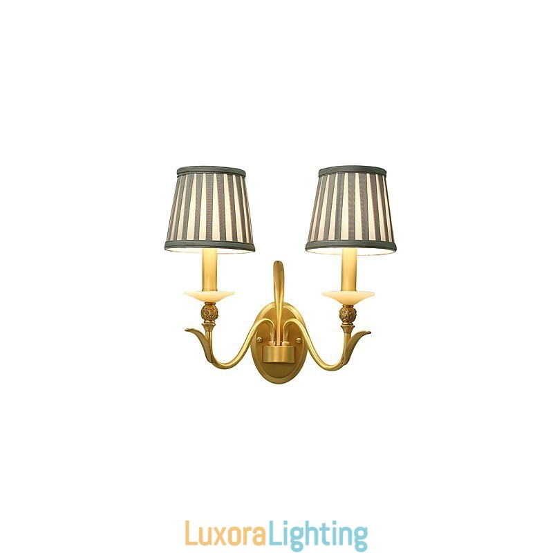 Designer Touch Decorative Simple Country Traditional Classic Brass Feature for Mini Style Uplight Wall Sconces Wall Light