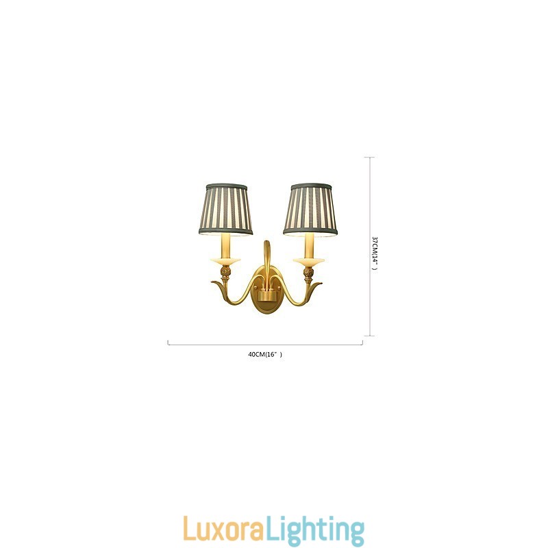 Designer Touch Decorative Simple Country Traditional Classic Brass Feature for Mini Style Uplight Wall Sconces Wall Light