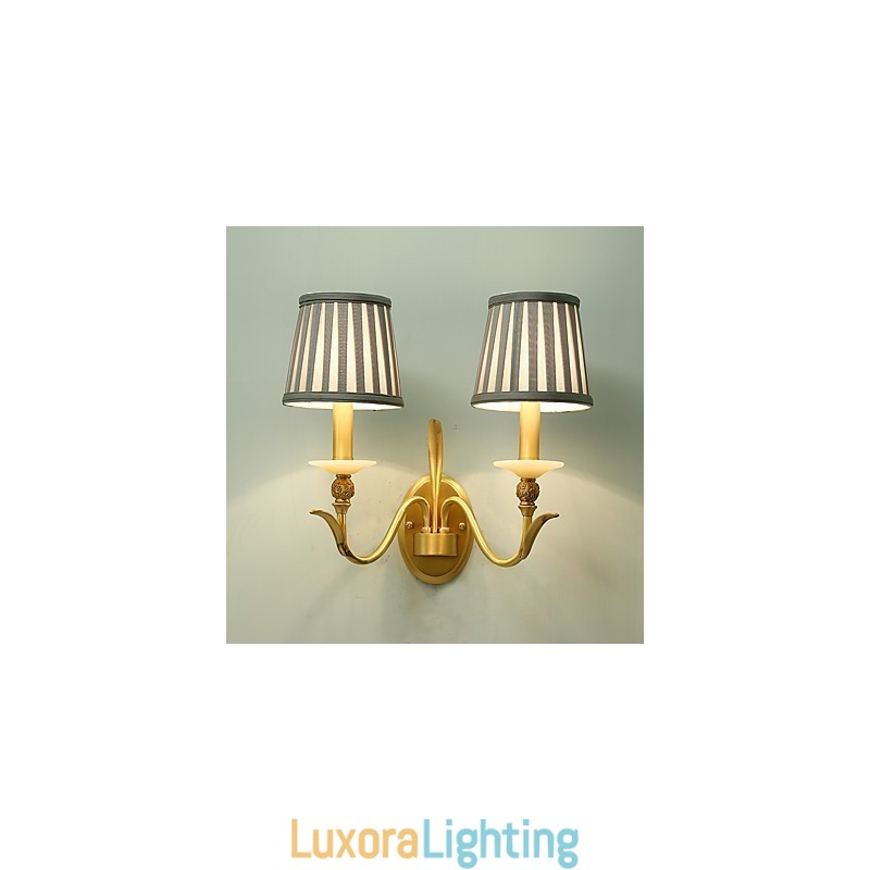 Designer Touch Decorative Simple Country Traditional Classic Brass Feature for Mini Style Uplight Wall Sconces Wall Light