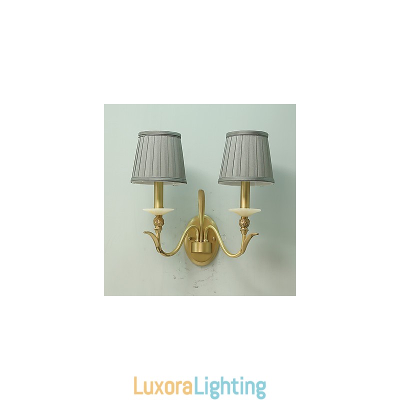 Designer Touch Decorative Simple Country Traditional Classic Brass Feature for Mini Style Uplight Wall Sconces Wall Light