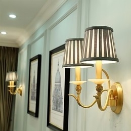 Designer Touch Decorative Simple Country Traditional Classic Brass Feature for Mini Style Uplight Wall Sconces Wall Light