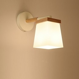 Designer Touch Decorative Squere Glassshade Wall Lamp For Bedroom Modern Feature Ambient Light Wall Sconces Wall Light
