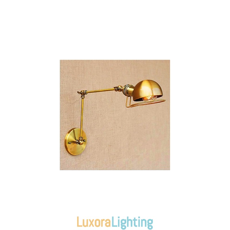 Designer Touch Decorative Vintage Country Painting Feature for Mini Style Swing Arm Eye Protection Ambient Light Swing Arm LightsWall