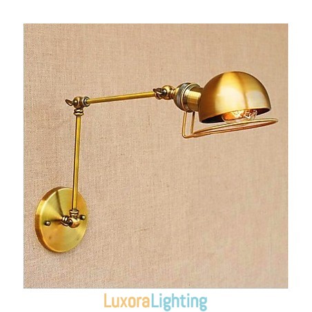 Designer Touch Decorative Vintage Country Painting Feature for Mini Style Swing Arm Eye Protection Ambient Light Swing Arm LightsWall