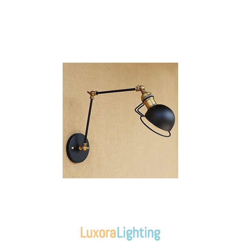 Designer Touch Decorative Vintage Country Painting Feature for Mini Style Swing Arm Eye Protection Ambient Light Swing Arm LightsWall