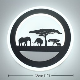 Designer Touch Decorative Acrylic Round Bedroom Bedside Wall Lamp Originality Modern Corridor Lamp Entrance Lamp