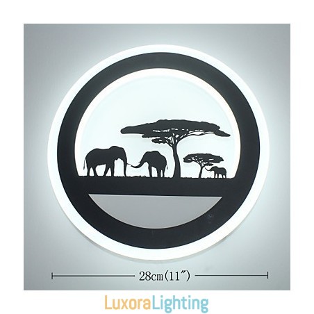 Designer Touch Decorative Acrylic Round Bedroom Bedside Wall Lamp Originality Modern Corridor Lamp Entrance Lamp